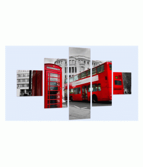Multi-canvas Trafic Londra 5x